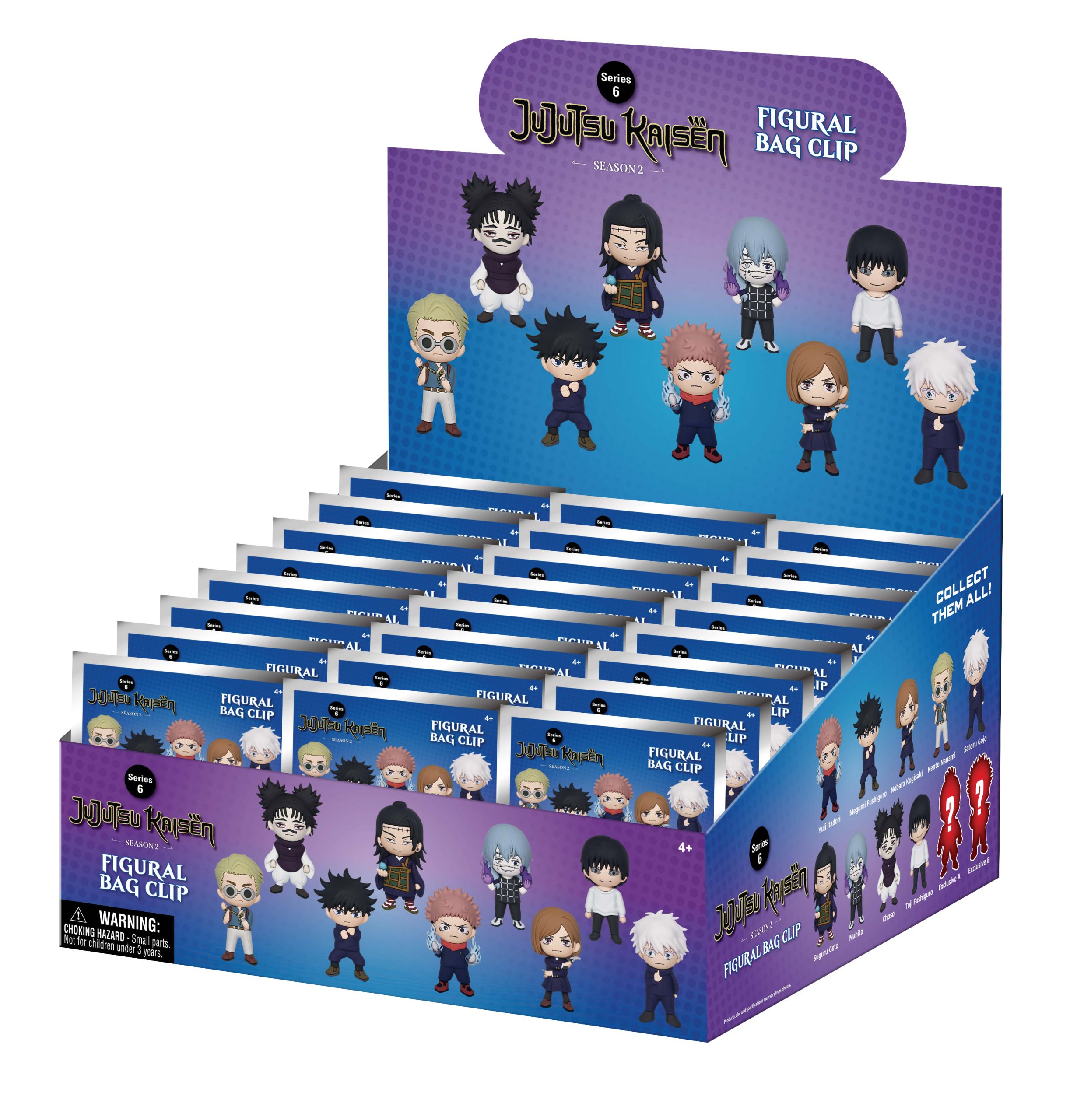 Jujutsu Kaisen Series 6 Bag Clips - Monogram