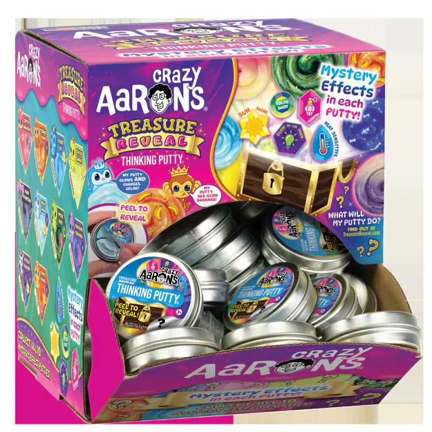 Mini Thinking Putty Treasure Reveal Assortment CDU - The Toy Tank
