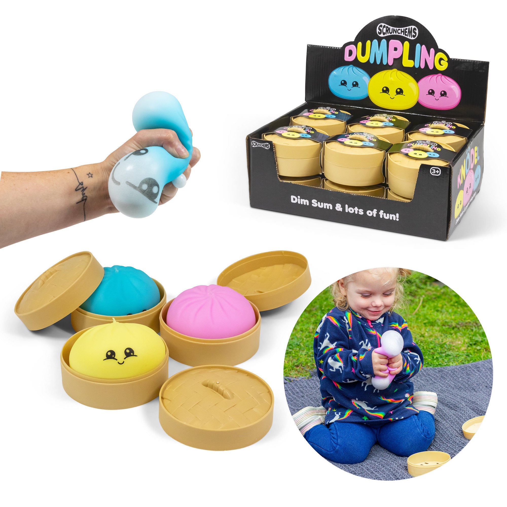 Scrunchems Dumpling squishy sensory toy