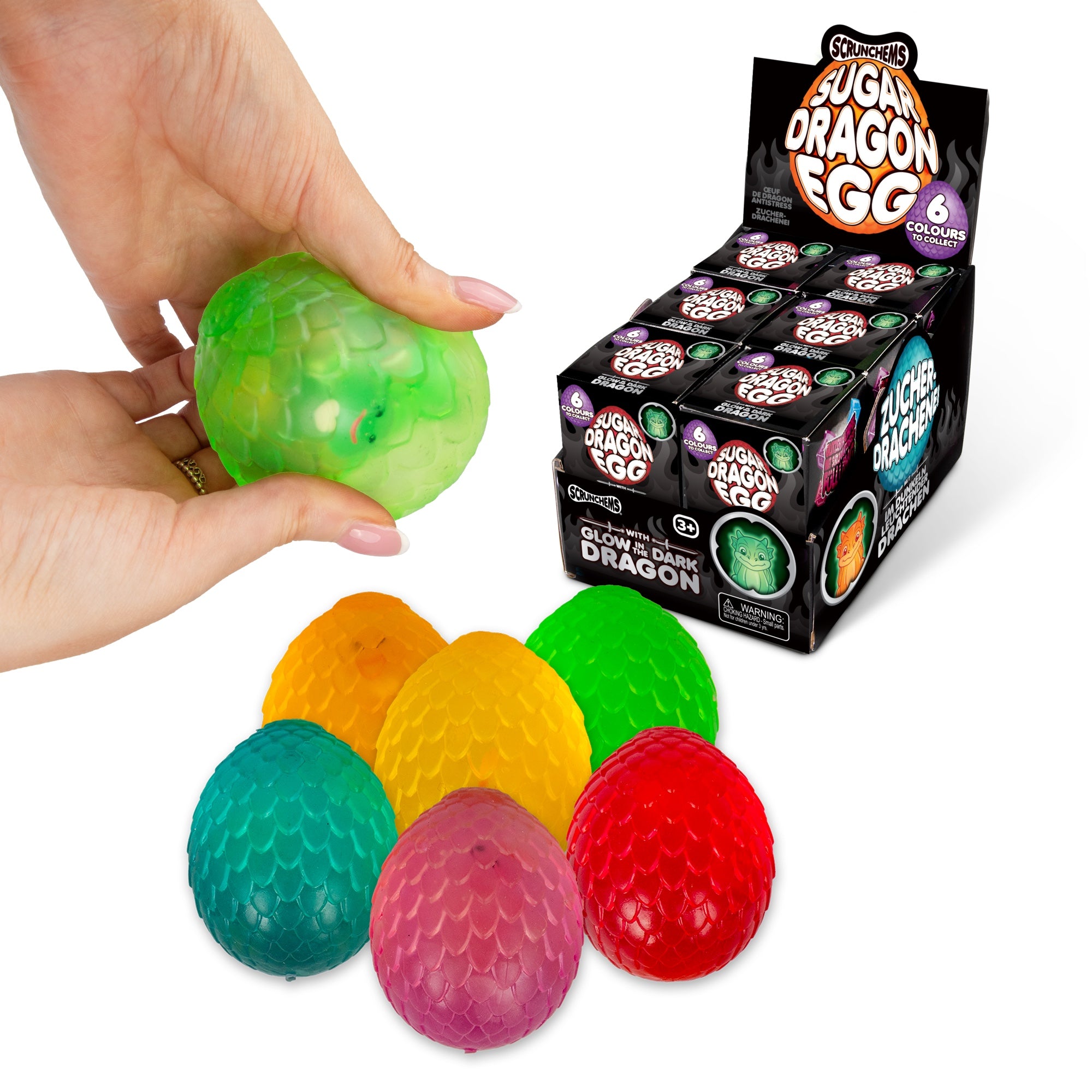 Scrunchems Sugar Dragon Egg squishy toy