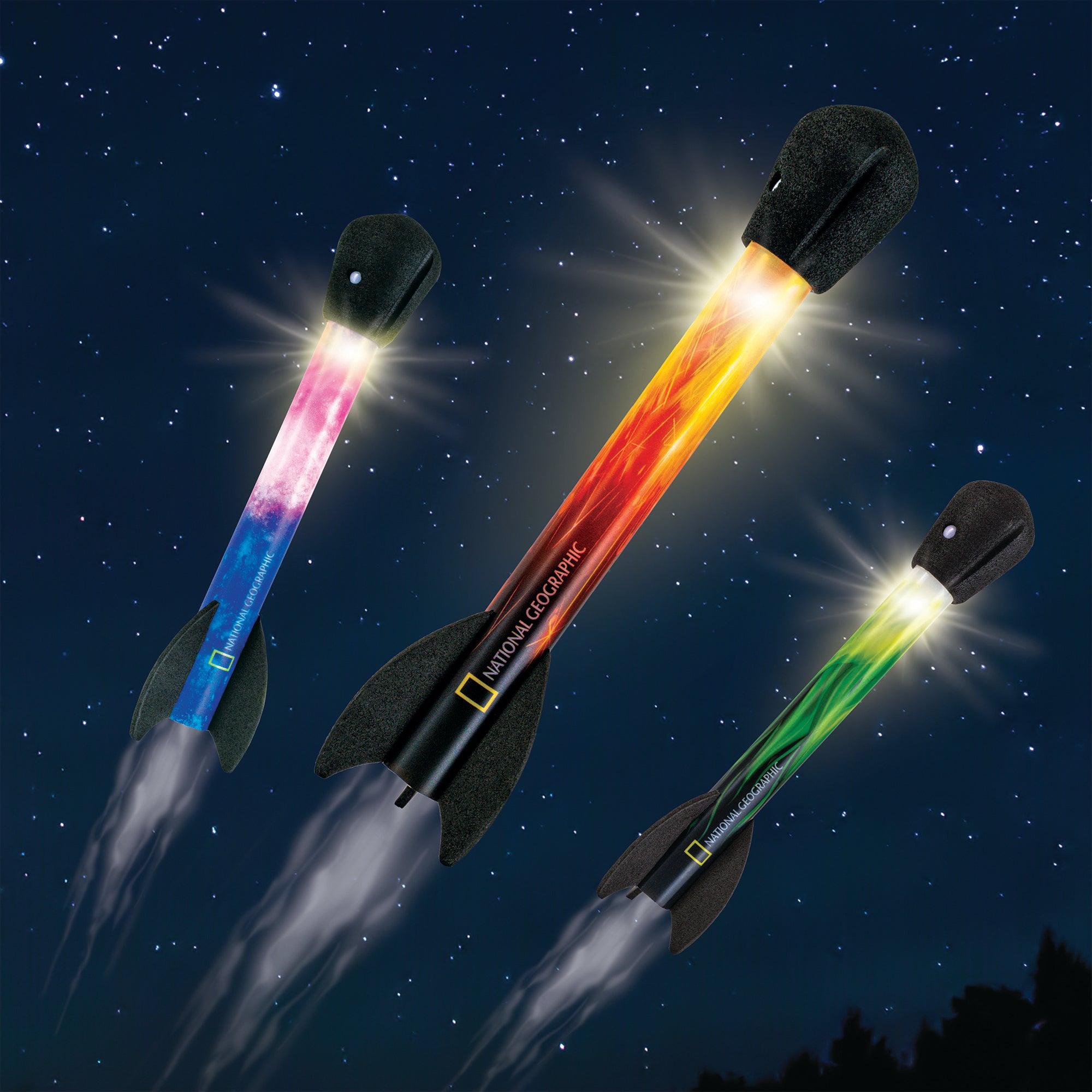 National Geographic Light-Up Air Rocket detail 1