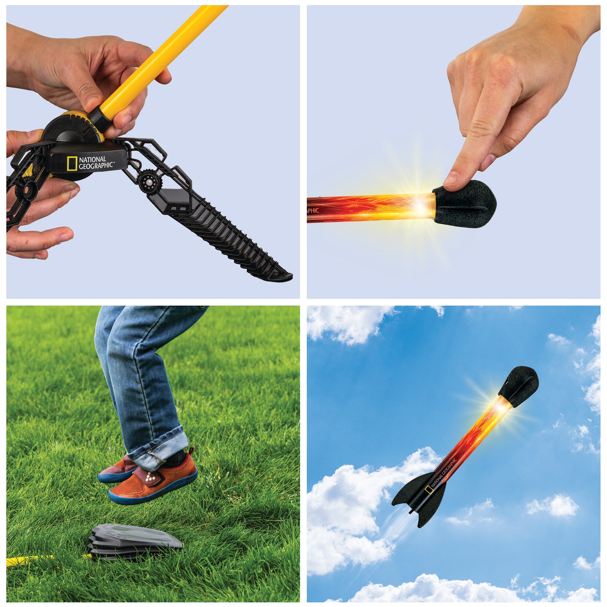 National Geographic Light-Up Air Rocket detail 2