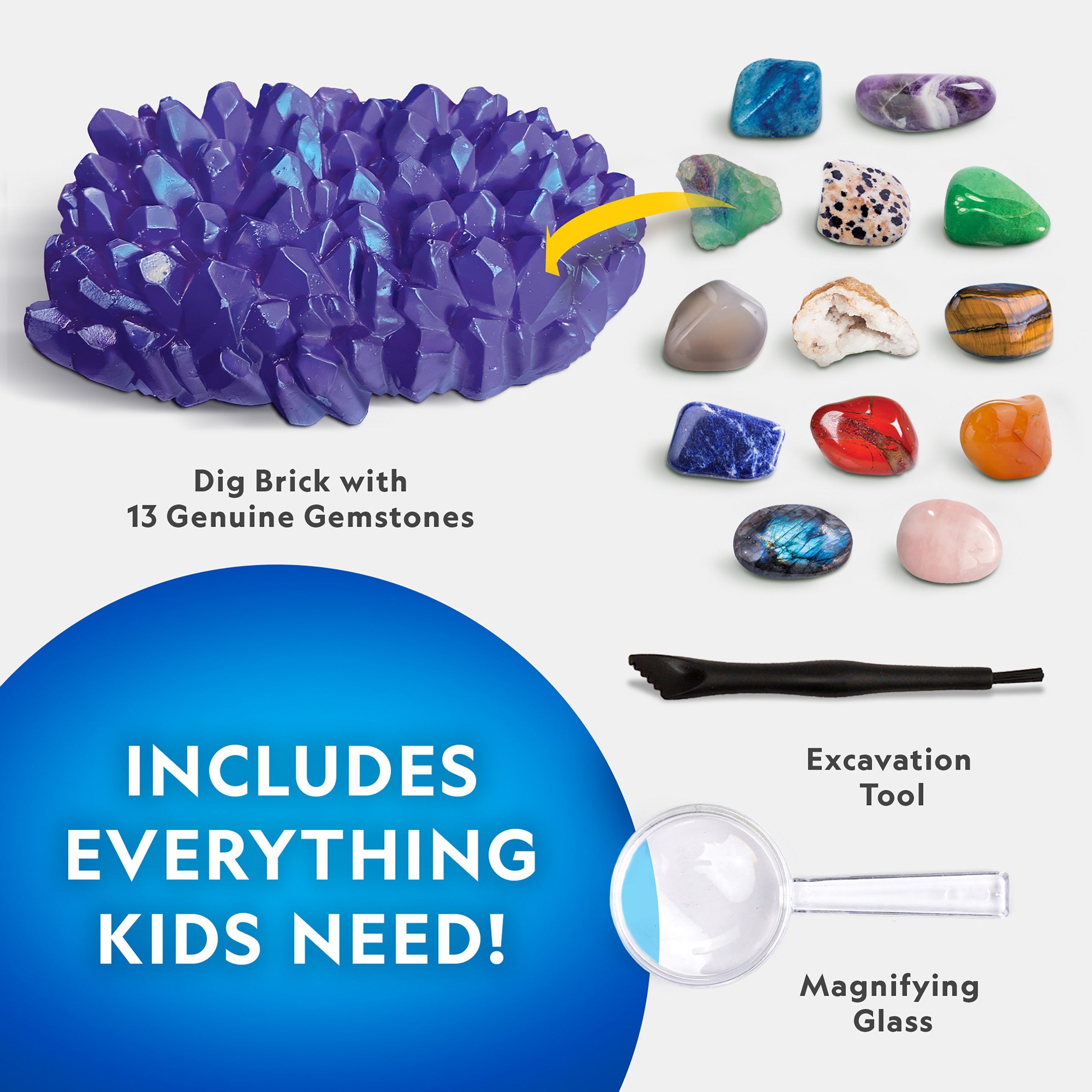 National Geographic Jumbo Gemstone Dig Kit detail 2