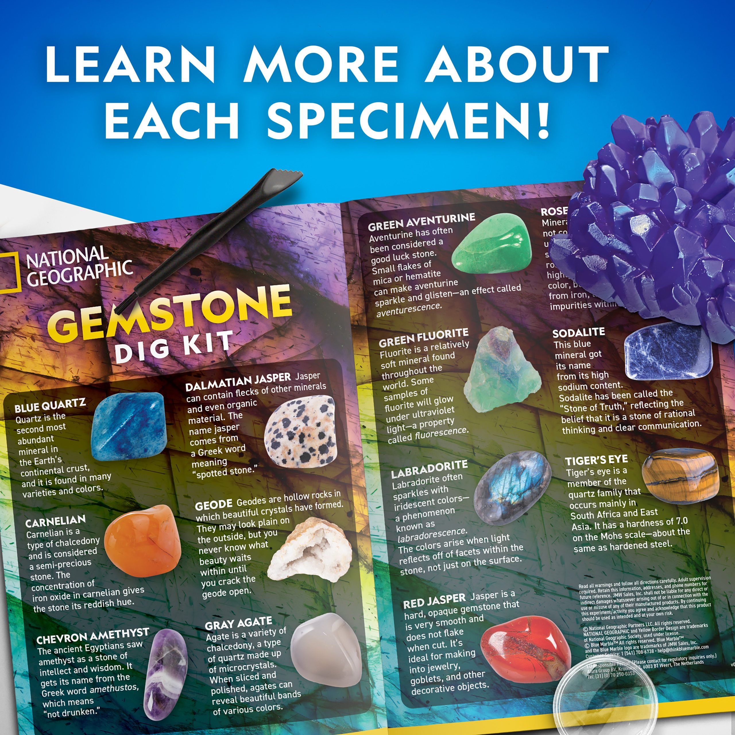 National Geographic Jumbo Gemstone Dig Kit detail 3