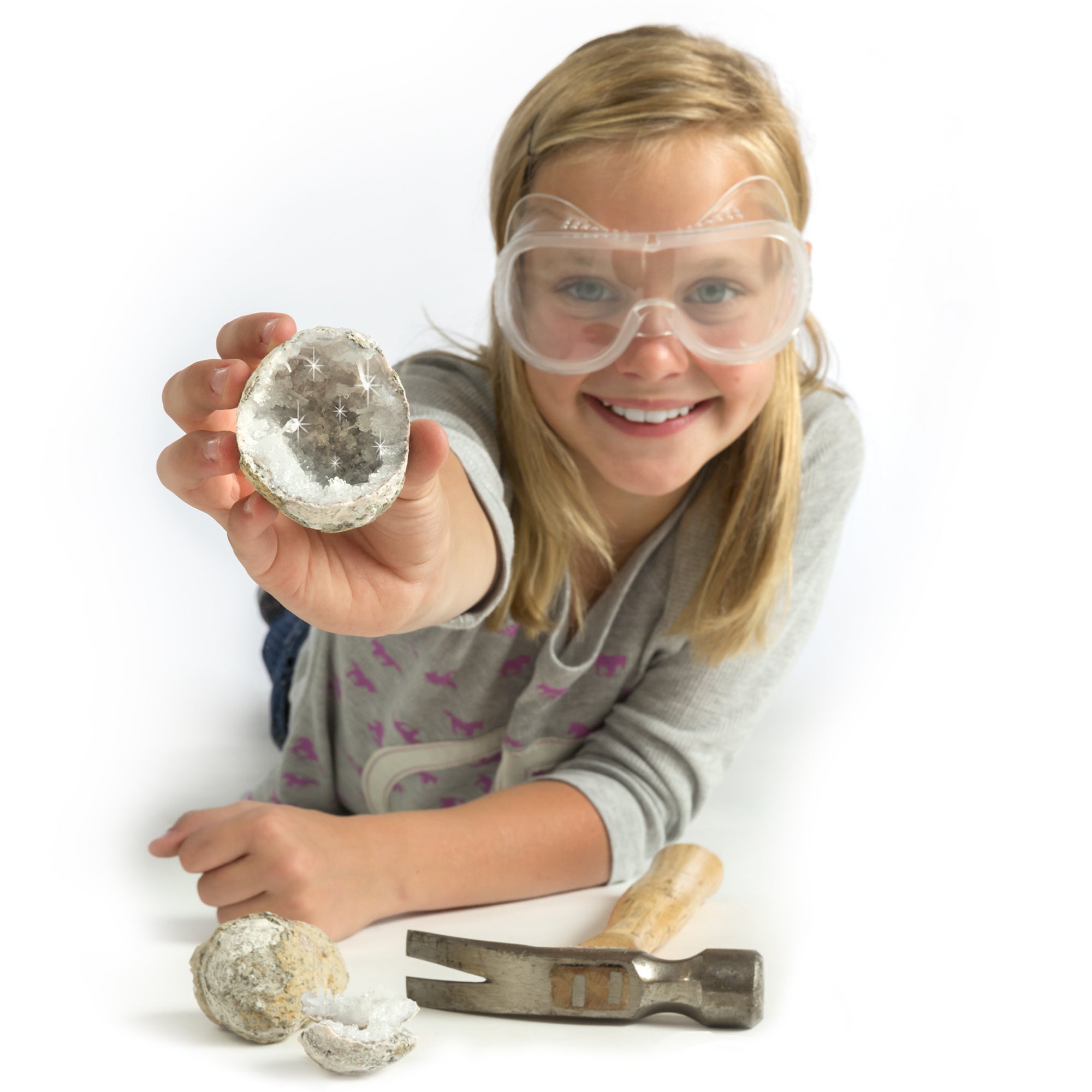 National Geographic Break Your Own Geode kit lifestyle 1
