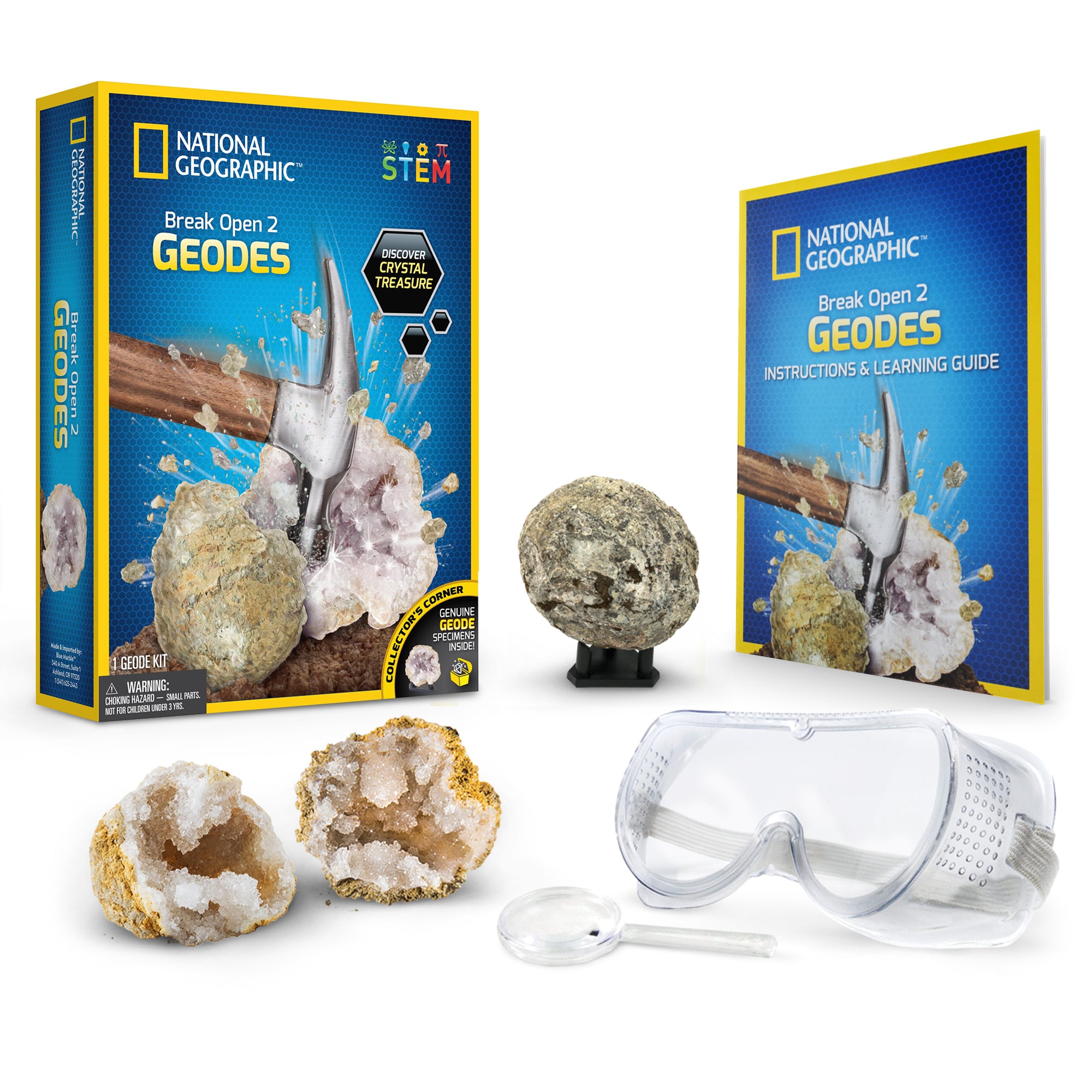 National Geographic Break Your Own Geode kit product spread