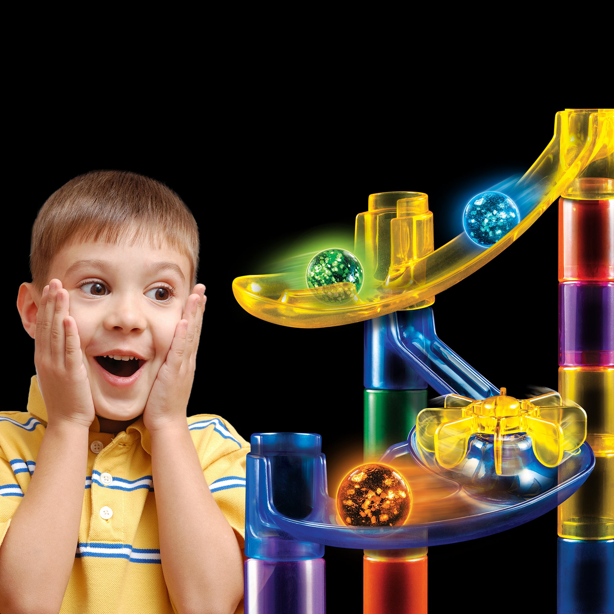 National Geographic 50pc Glow-in-the-Dark Marble Run lifestyle 2