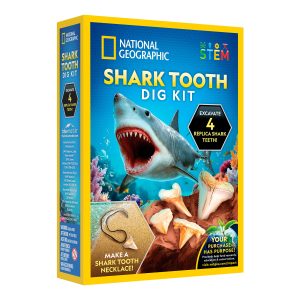 National Geographic Great White Shark Tooth Dig Kit front