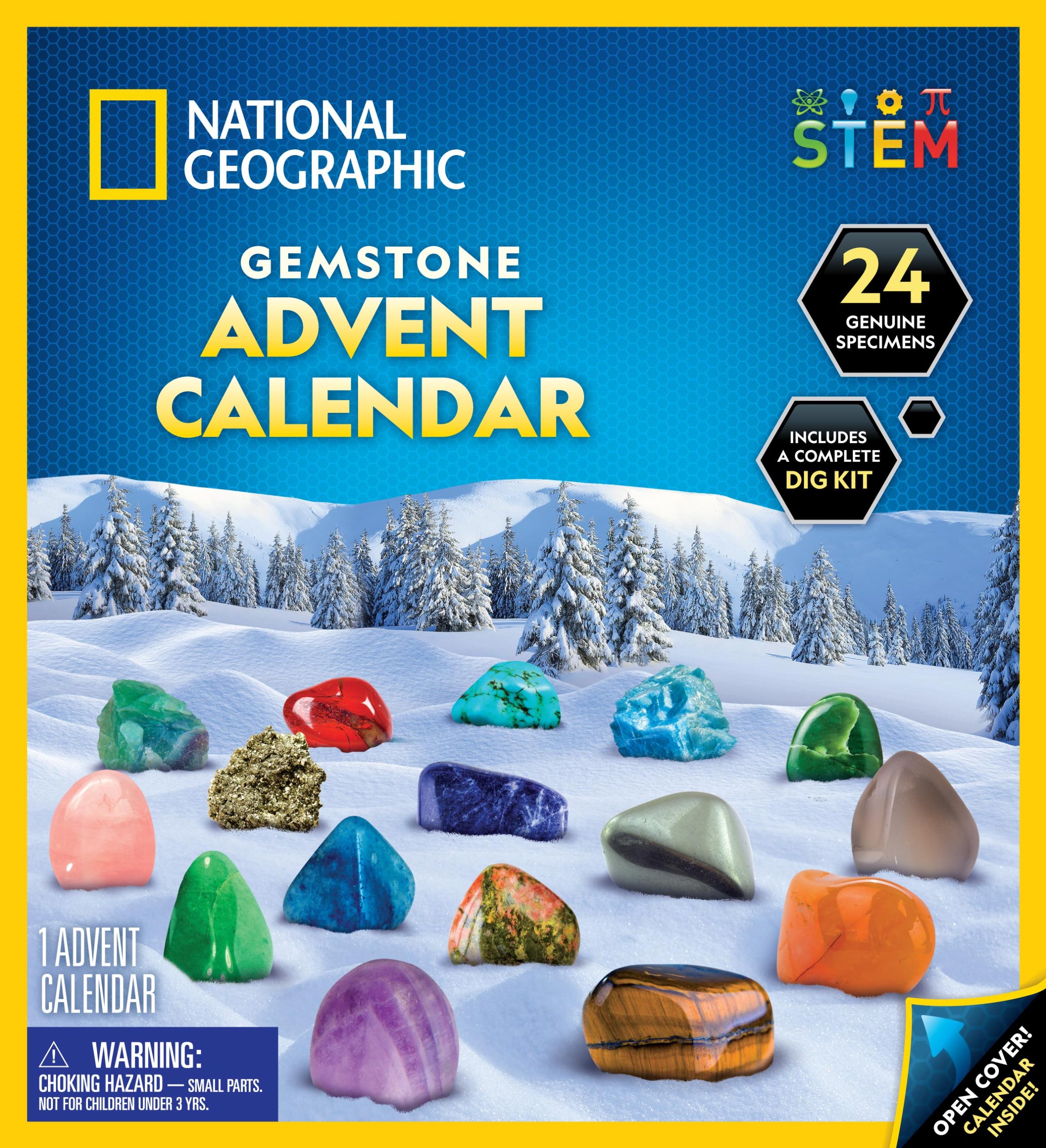 National Geographic 24-Day Rock & Gemstone Advent Calendar packaging