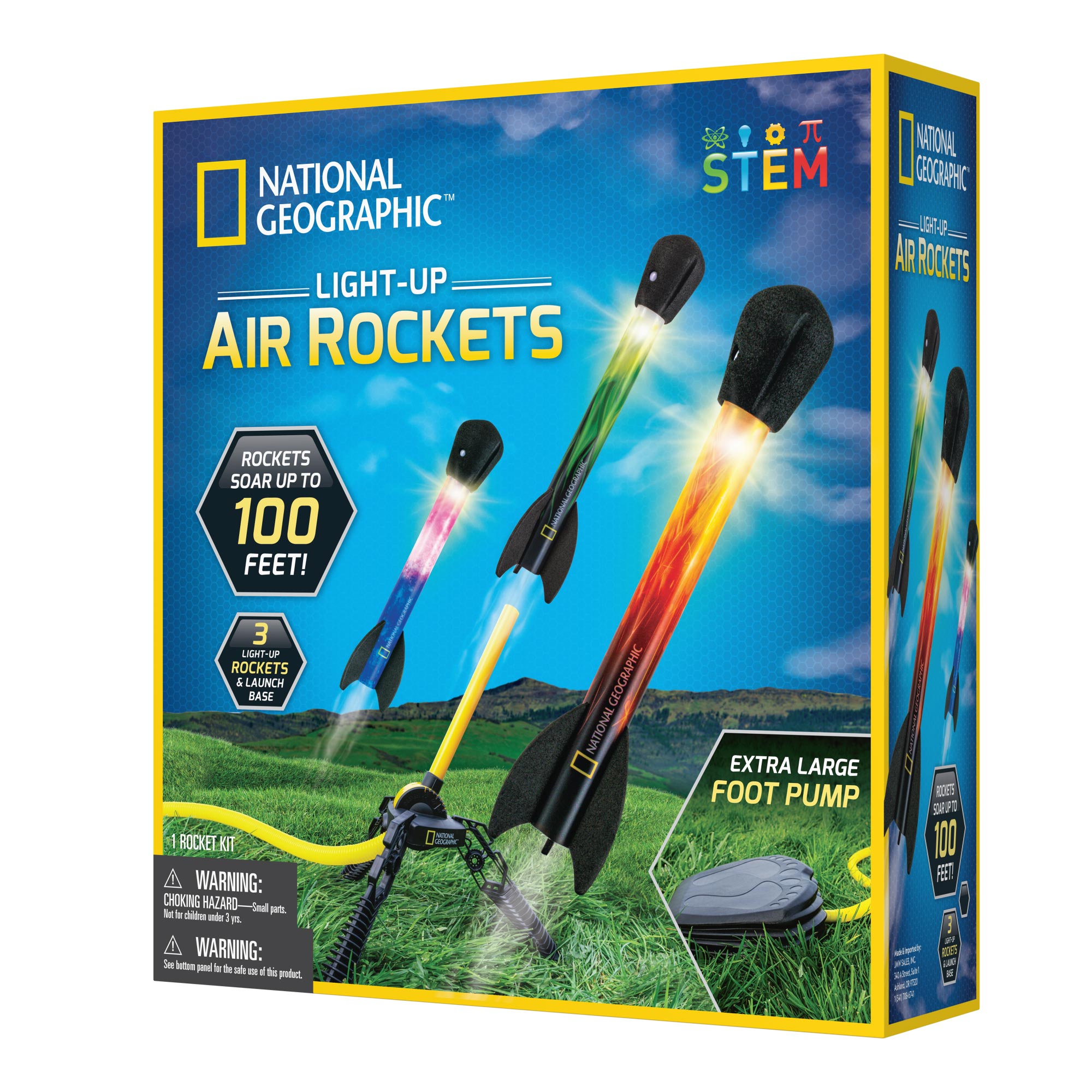 National Geographic Light-Up Air Rocket side