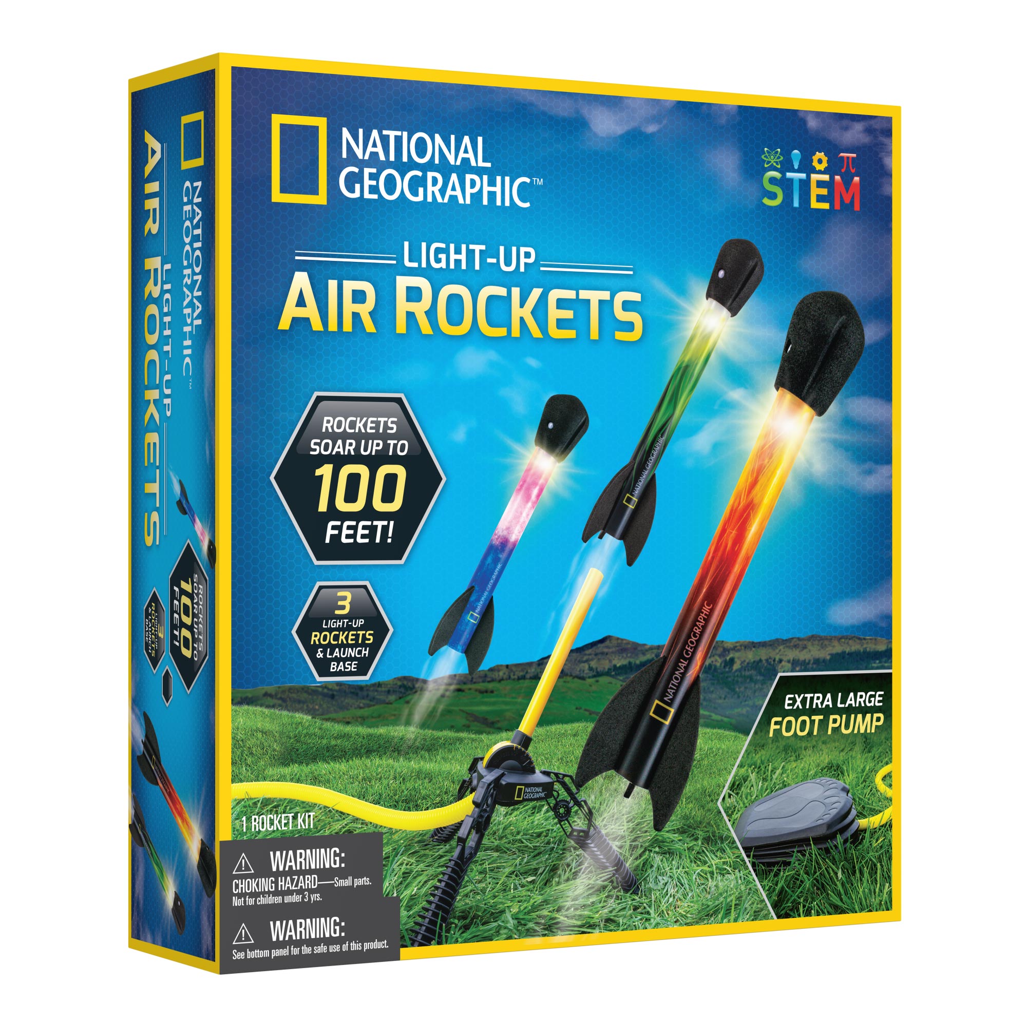 National Geographic Light-Up Air Rocket front