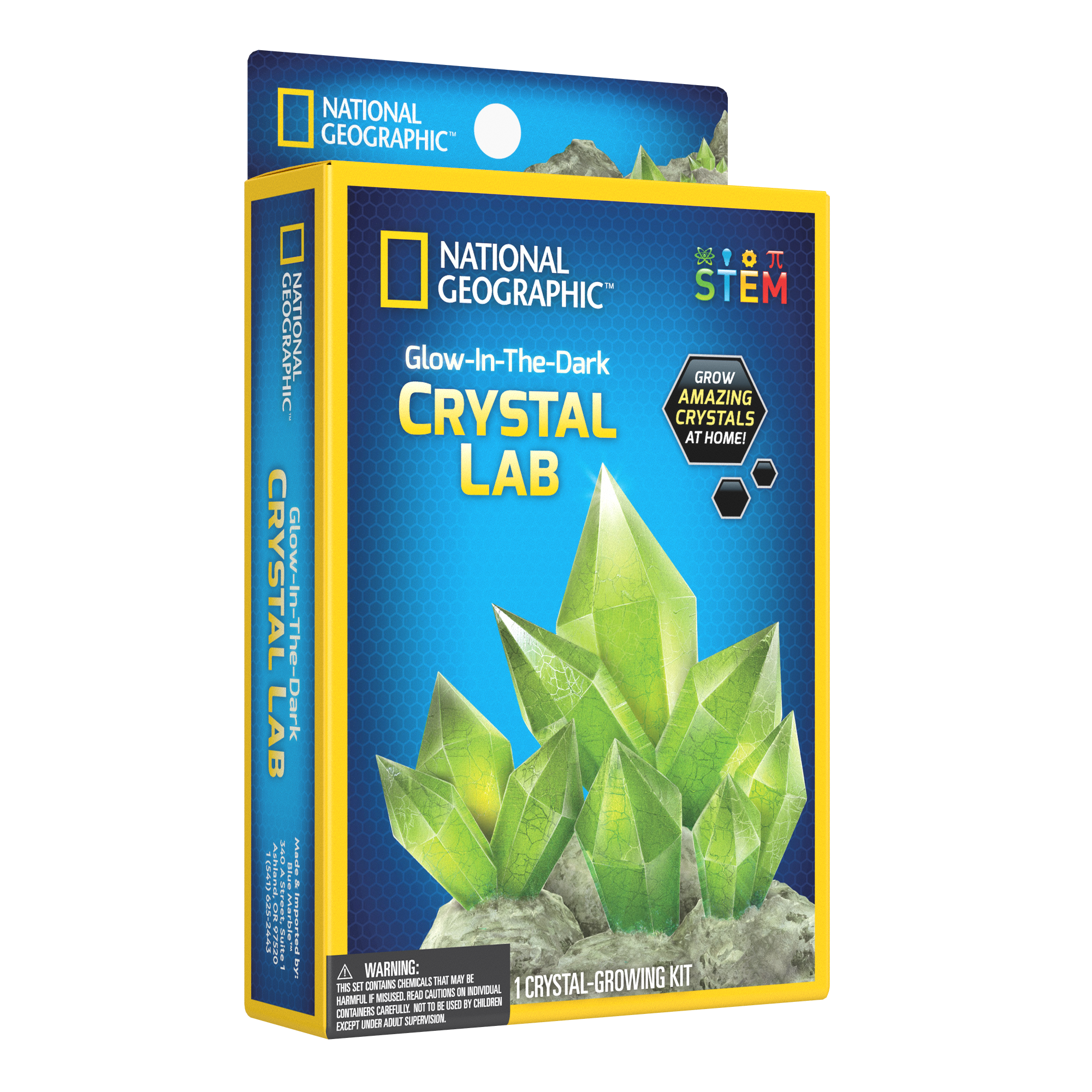 National Geographic Crystal Growing Glow in the Dark Kit front