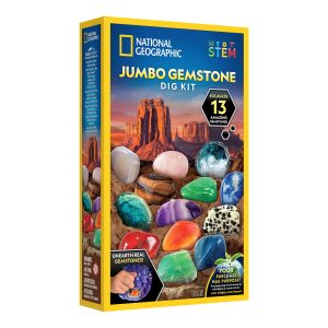 National Geographic Jumbo Gemstone Dig Kit front