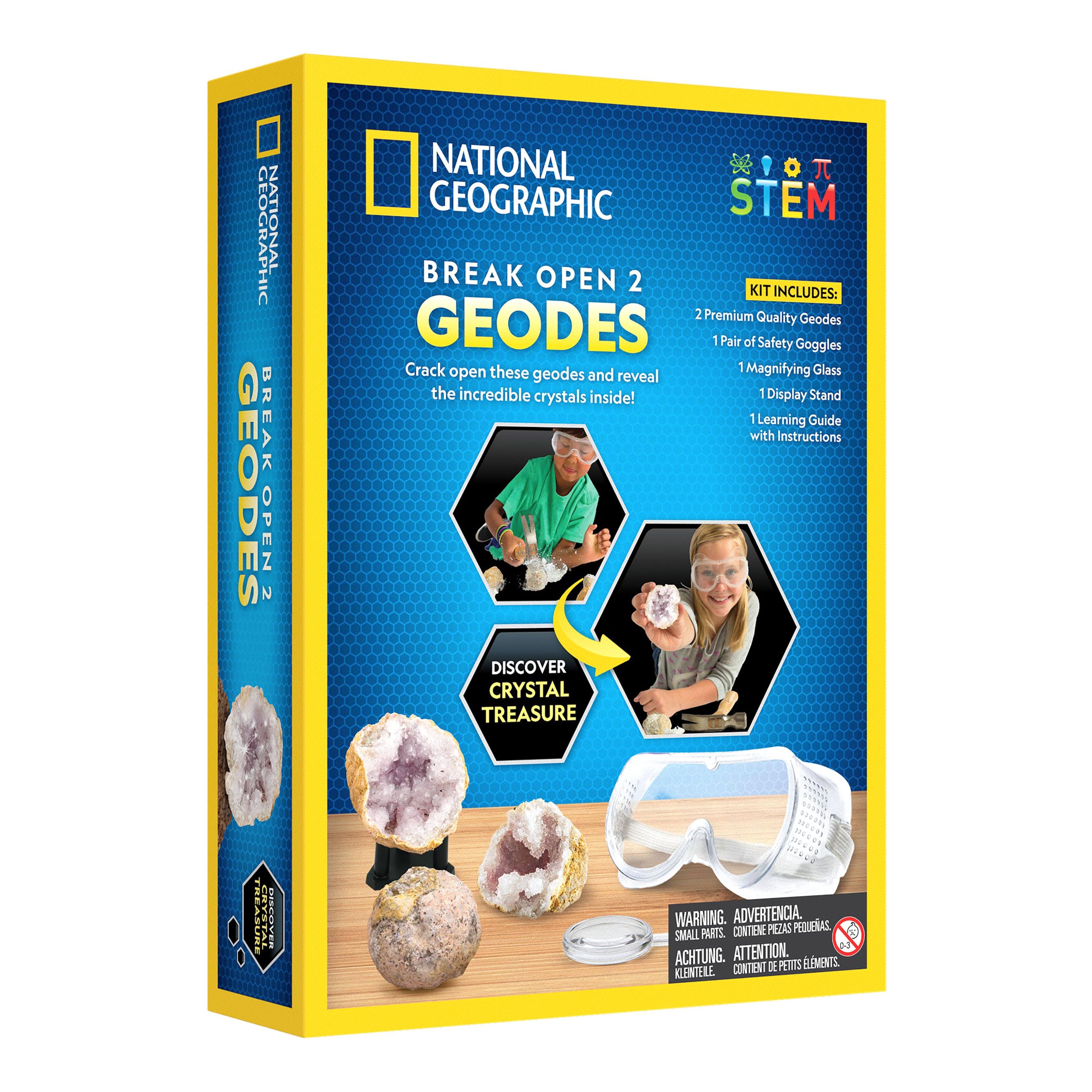 National Geographic Break Your Own Geode kit back