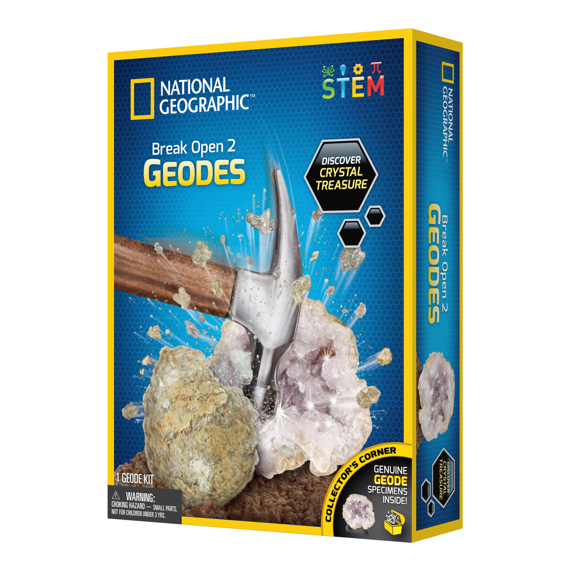 National Geographic Break Your Own Geode kit side