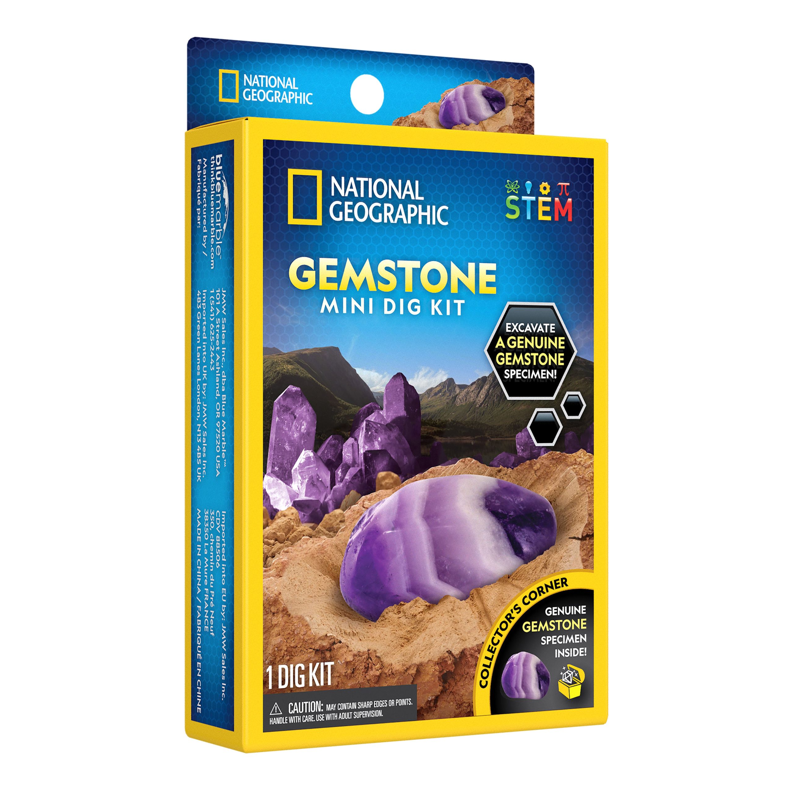 National Geographic Rock Mini Dig Gem front