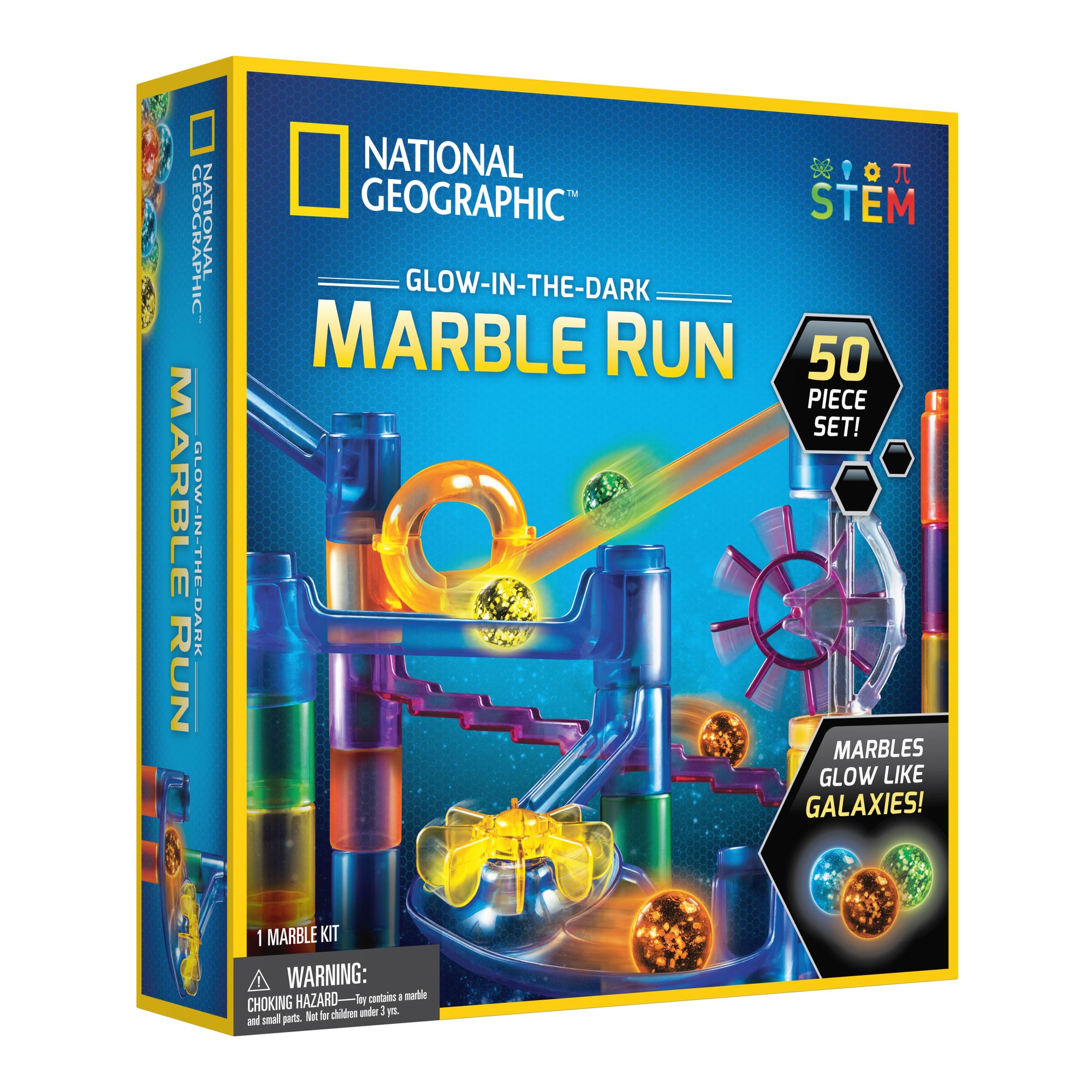 National Geographic 50pc Glow-in-the-Dark Marble Run front