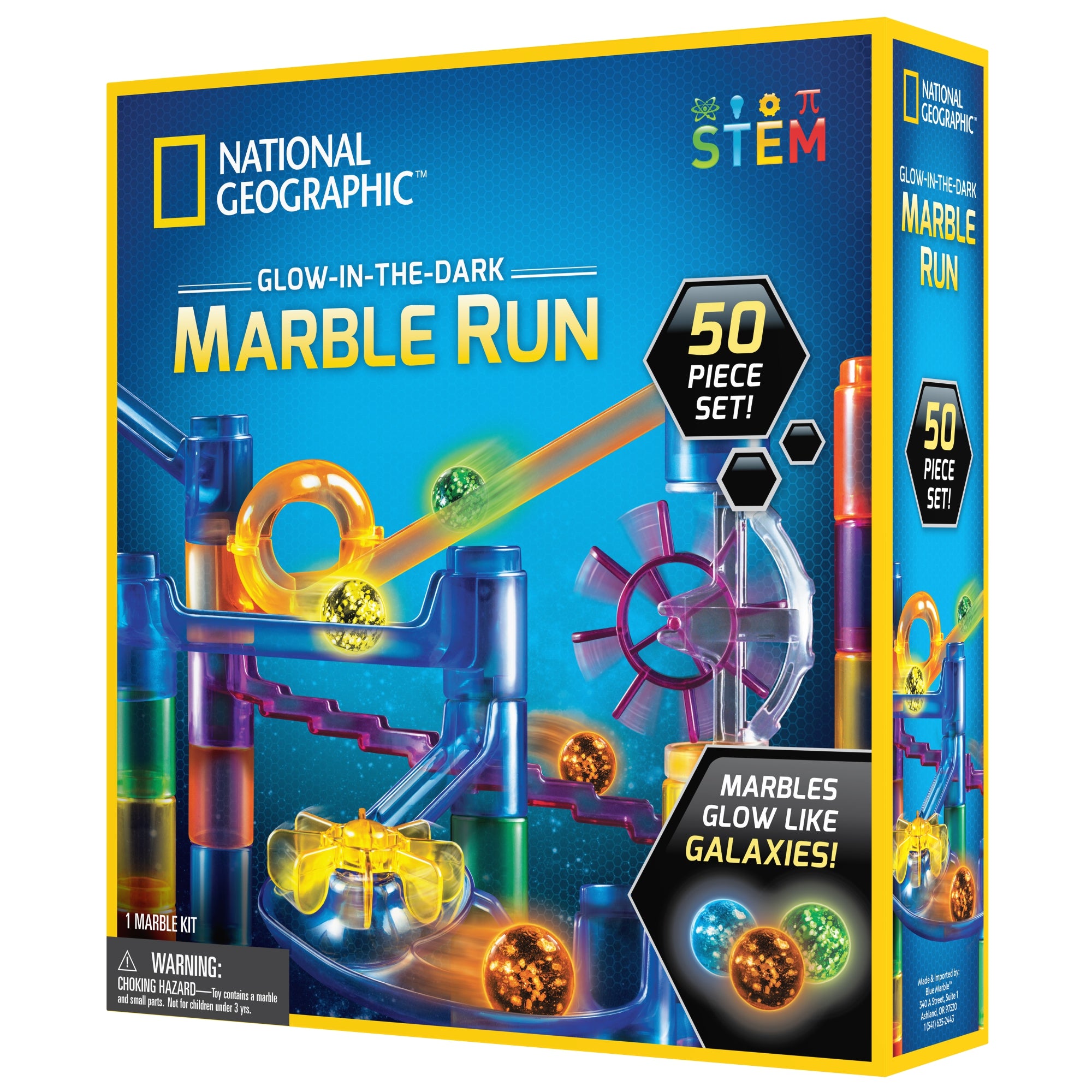 National Geographic 50pc Glow-in-the-Dark Marble Run boxshot