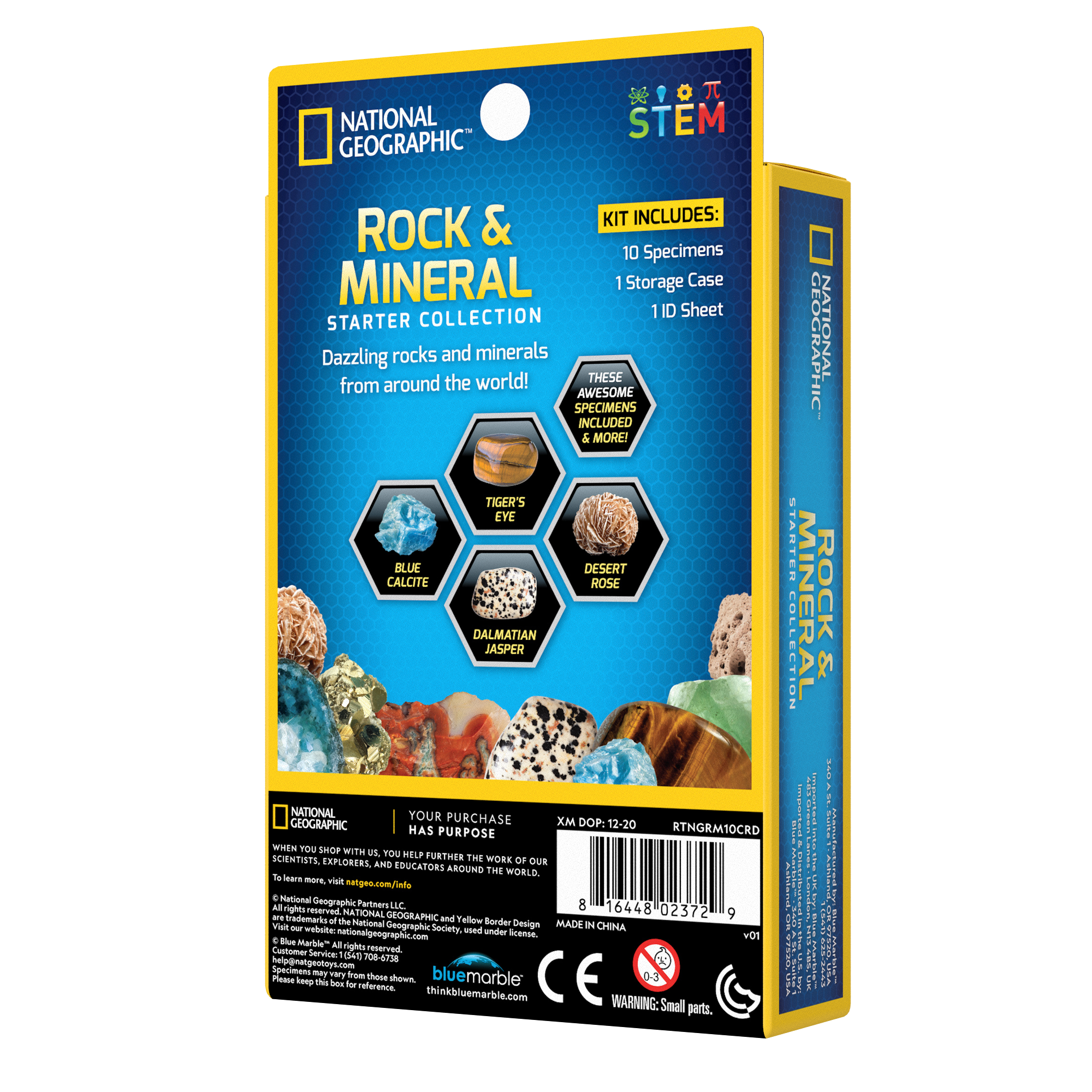 National Geographic Rock & Mineral Starter Kit back