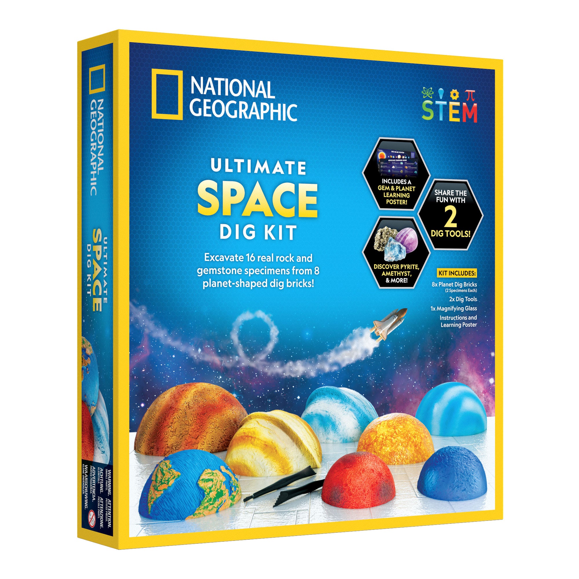 National Geographic Ultimate Space Dig Kit Collection back