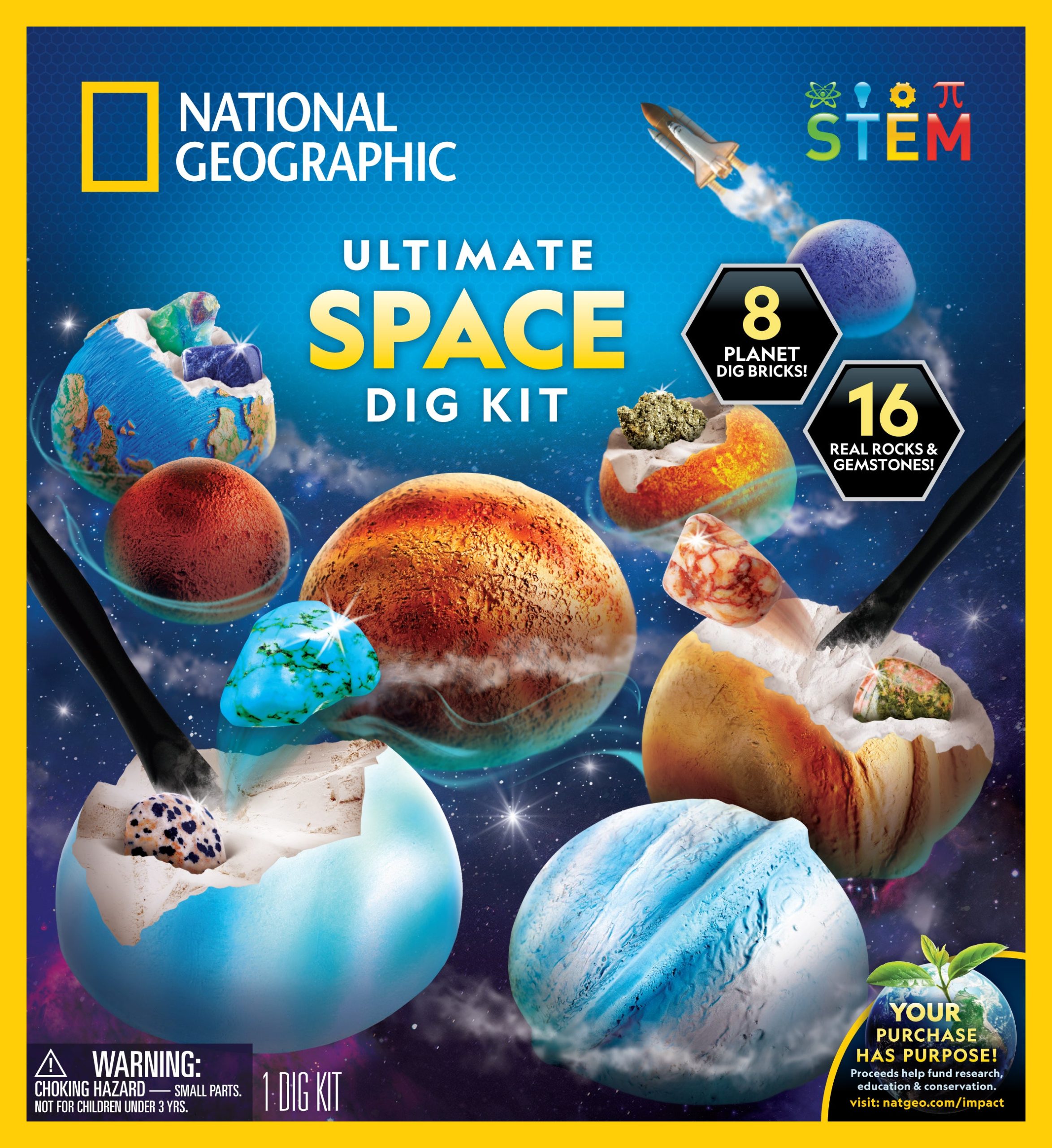 National Geographic Ultimate Space Dig Kit Collection packaging