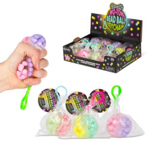 Scrunchems Two-Tone Bead Ball Keychain