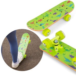 OzBozz Dinosaur Skateboard with Flashing Wheels