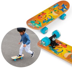 OzBozz Dragons Skateboard with Flashing Wheels