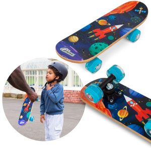 OzBozz Space Skateboard with Flashing Wheels