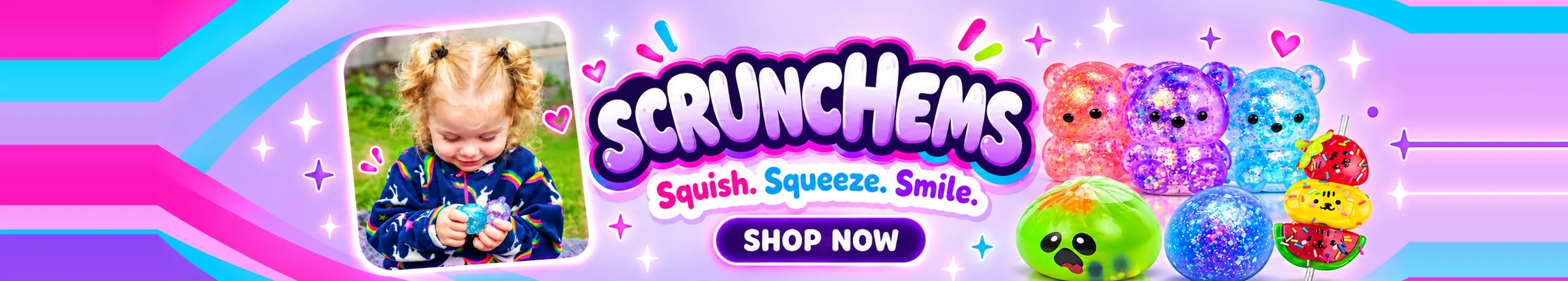 Scrunchems - Squish. Squeeze. Smile. Shop the Scrunchems range